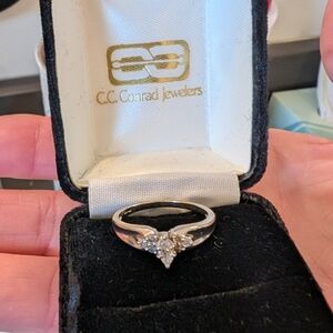 CC Conrad White Gold Diamond Accent Ring - White